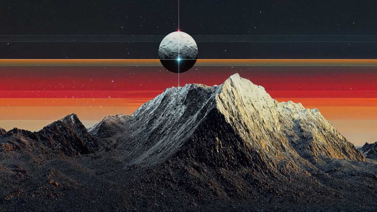 retrowave wallpaper, 80s aesthetic, neon colors, background for desktop wallpaper (horizontal)