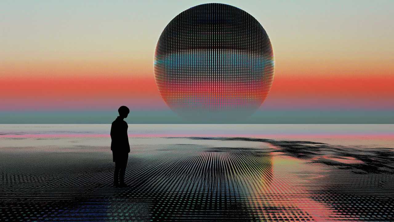 abstract patterns wallpaper, vaporwave, 80s nostalgia, background for desktop wallpaper (horizontal)