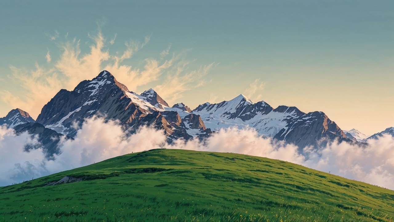 alps wallpaper, mountains, outdoor adventures, background for desktop wallpaper (horizontal)