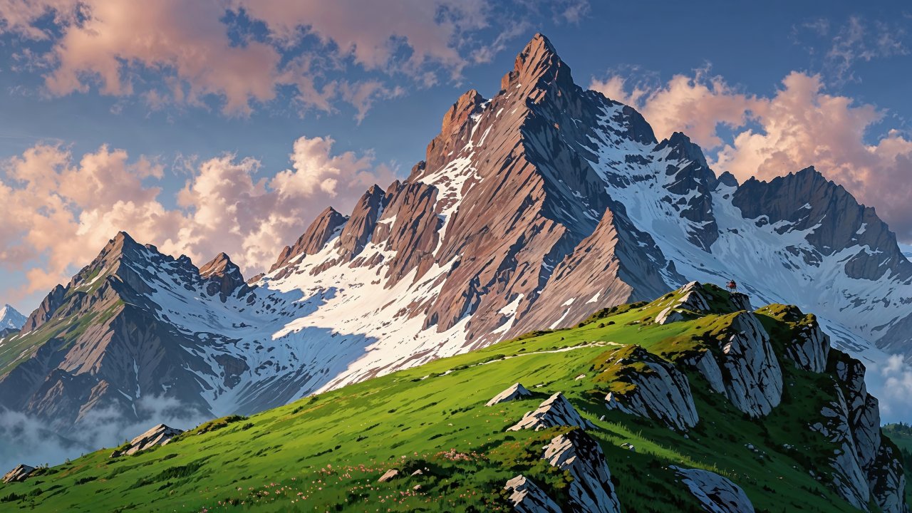 swiss alps wallpaper, weather, alpine weather, background for desktop wallpaper (horizontal)