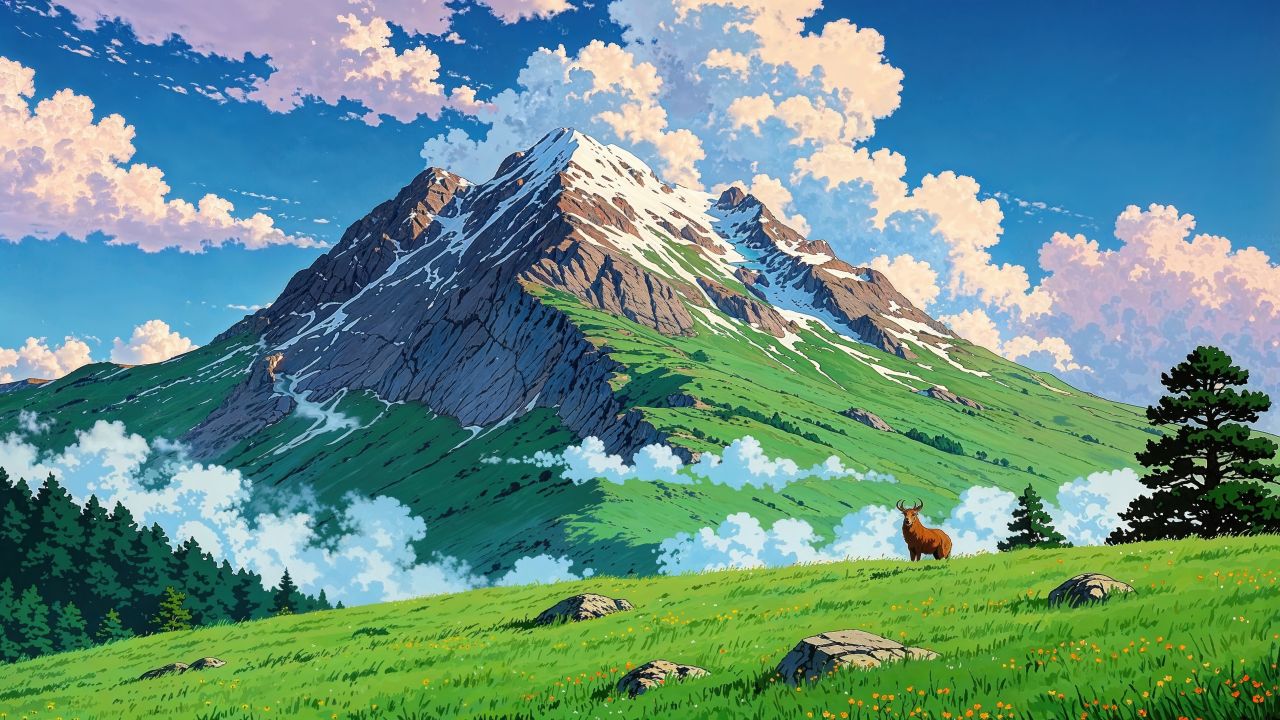 green hills wallpaper, rolling meadows, sunny meadows, background for desktop wallpaper (horizontal)