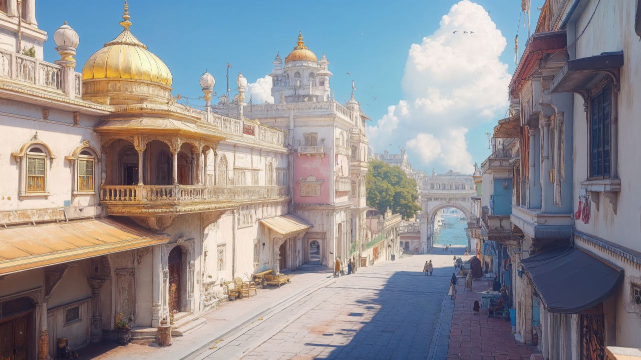 temple architecture wallpaper, sacred sites, cultural heritage, background for desktop wallpaper (horizontal)