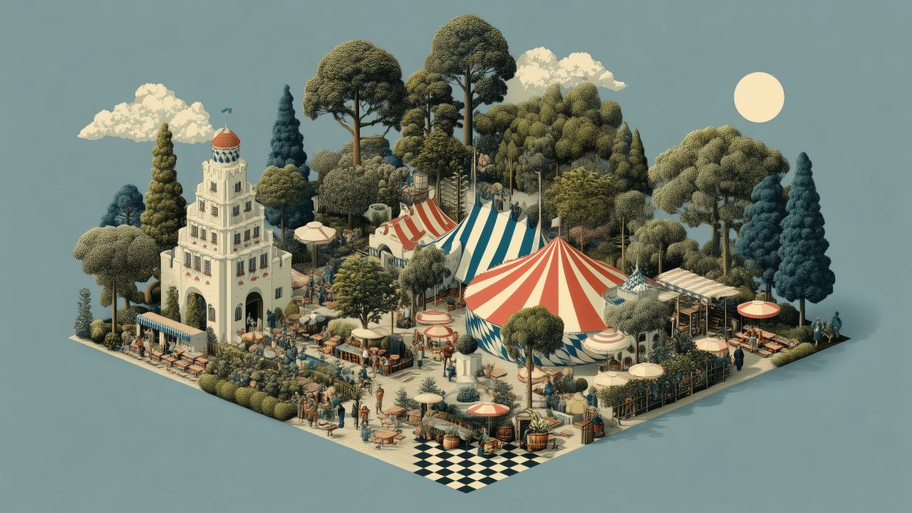 oktoberfest wallpaper, german festival, craft beer, background for desktop wallpaper (horizontal)