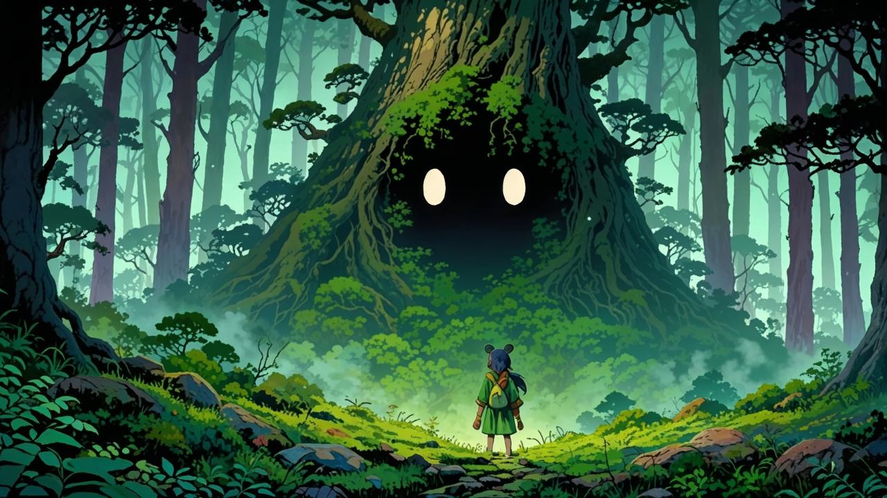 nature spirit wallpaper, mystical forest, magical creatures, background for desktop wallpaper (horizontal)