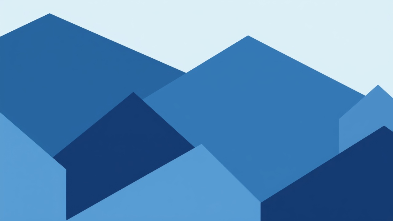 flat blue color wallpaper, abstract shapes, abstract forms, background for desktop wallpaper (horizontal)