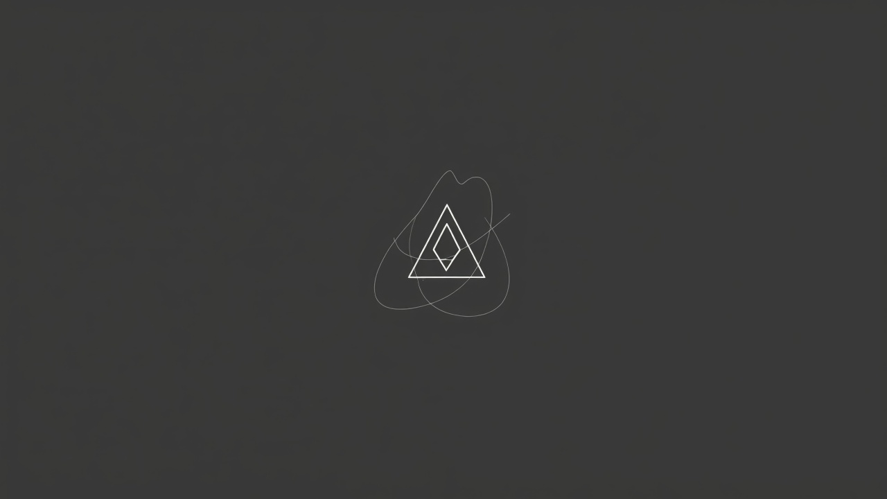 black shapes wallpaper, flat art, simple forms, background for desktop wallpaper (horizontal)