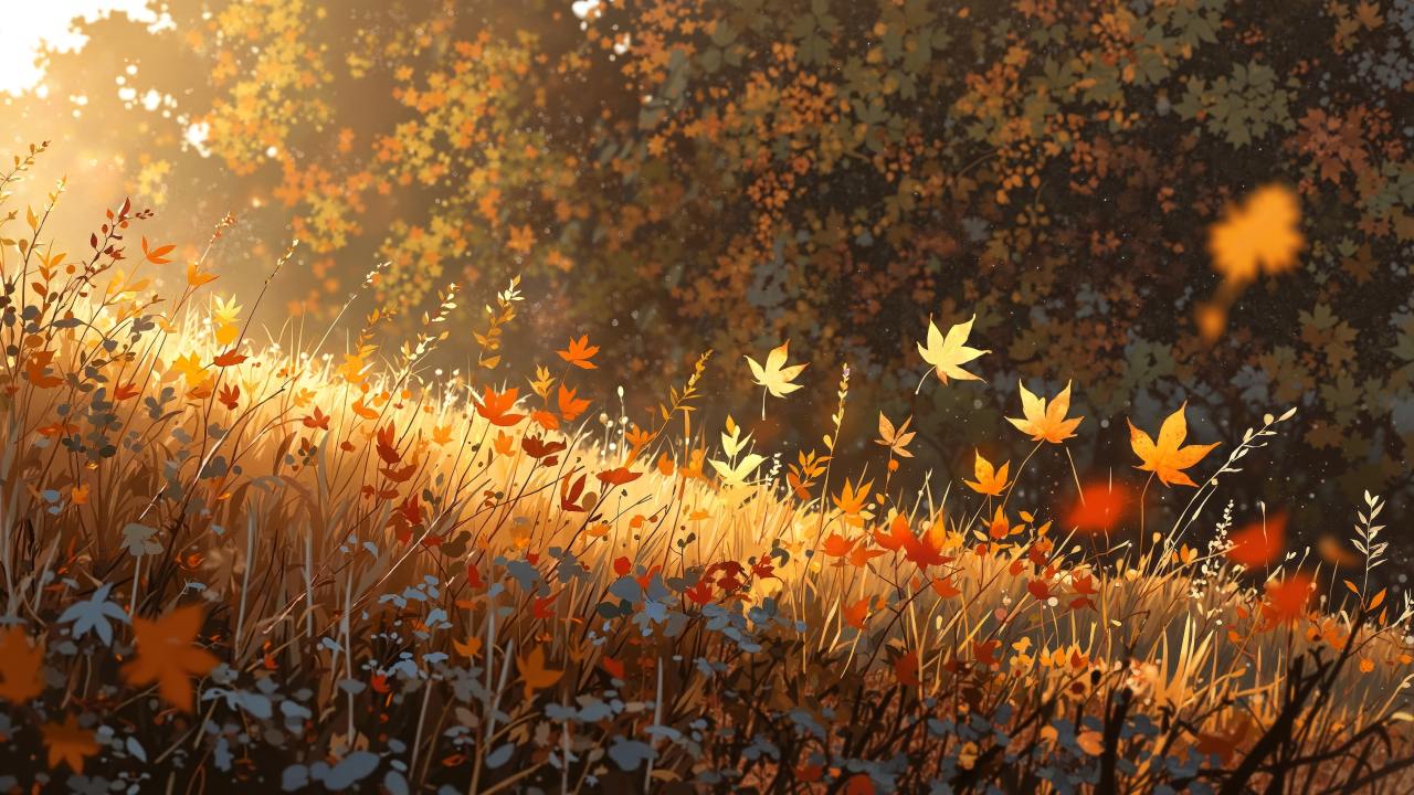 seasonal changes wallpaper, scenic landscapes, crisp air, background for desktop wallpaper (horizontal)