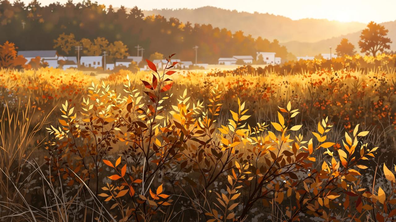 colorful foliage wallpaper, crisp air, autumn scenery, background for desktop wallpaper (horizontal)