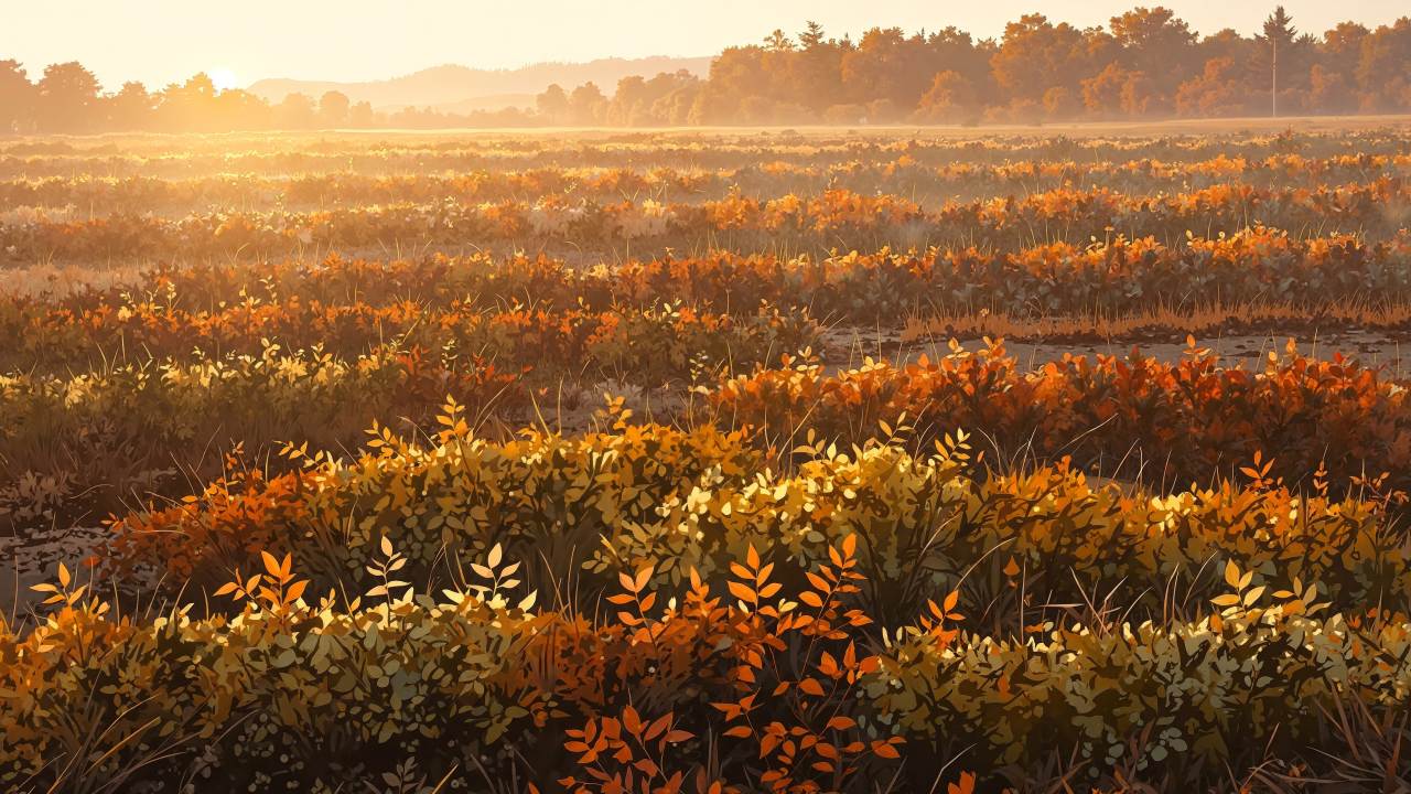 harvest fields wallpaper, natures beauty, seasonal landscape, background for desktop wallpaper (horizontal)
