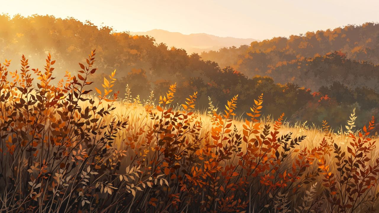 autumn landscapes wallpaper, scenic vistas, pumpkin patches, background for desktop wallpaper (horizontal)