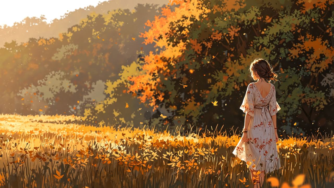 fall outfits wallpaper, cozy sweaters, autumn fashion, background for desktop wallpaper (horizontal)