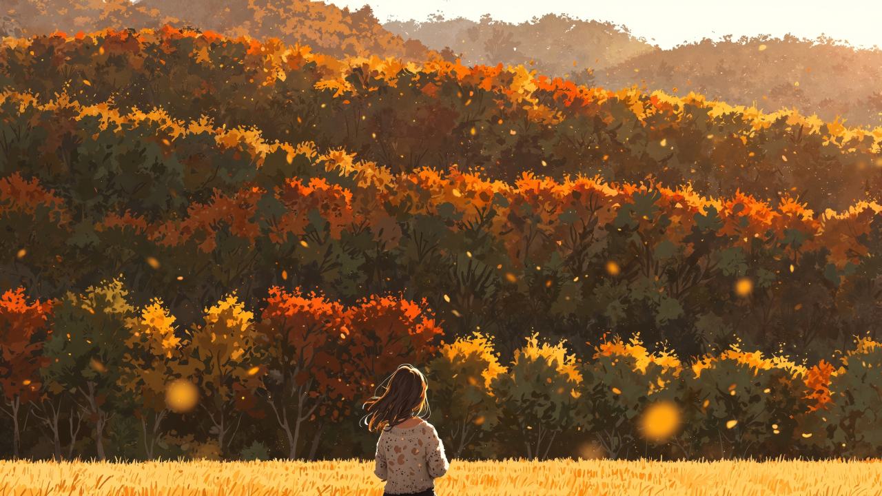 golden meadow wallpaper, peaceful landscape, picturesque landscape, background for desktop wallpaper (horizontal)