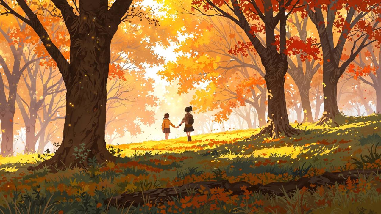 golden meadow wallpaper, picturesque view, peaceful nature, background for desktop wallpaper (horizontal)