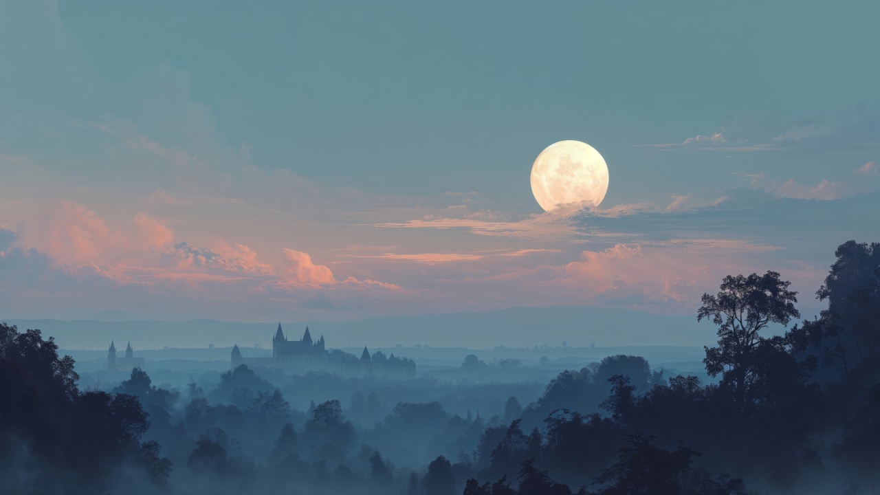 halloween night wallpaper, night colors, autumn nights, background for desktop wallpaper (horizontal)