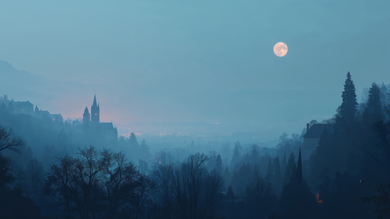 gothic wallpaper, dark clouds, supernatural, background for desktop wallpaper (horizontal)