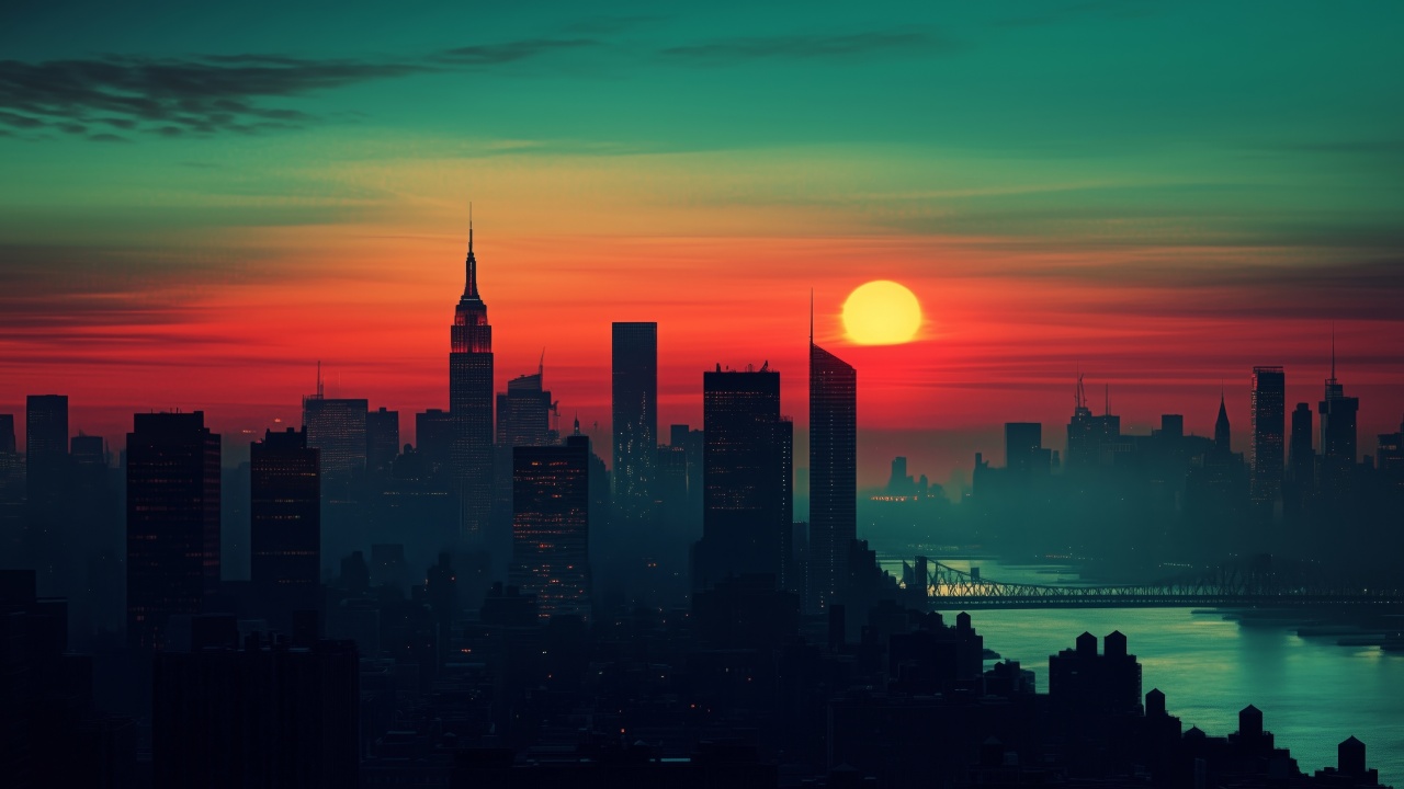 new york city wallpaper, skyline, architectural design, background for desktop wallpaper (horizontal)