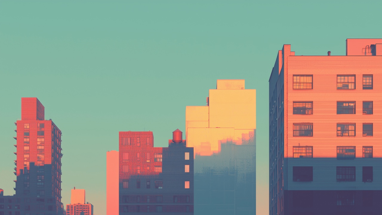 skyscraper wallpaper, nyc, high-rise buildings, background for desktop wallpaper (horizontal)