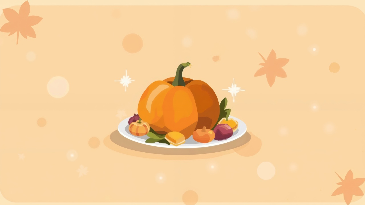 autumn graphics wallpaper, harvest clip art, autumn decorations, background for desktop wallpaper (horizontal)