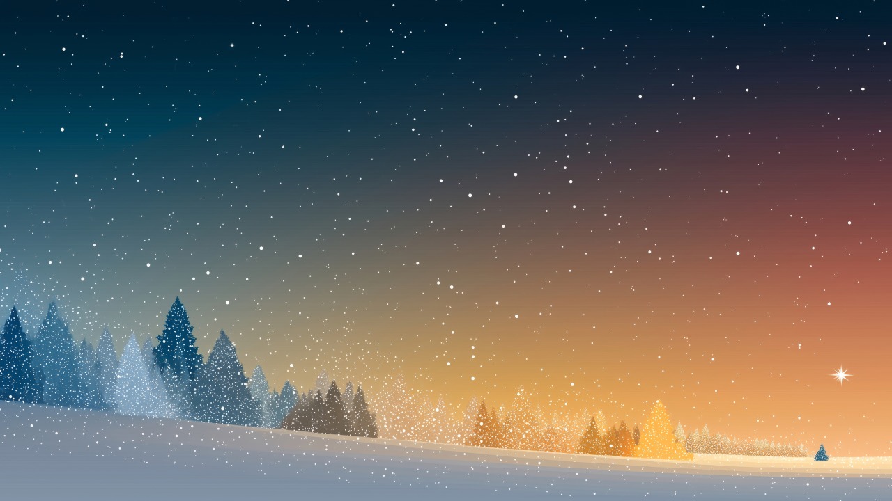 holiday lights wallpaper, twinkling lights, starry skies, background for desktop wallpaper (horizontal)