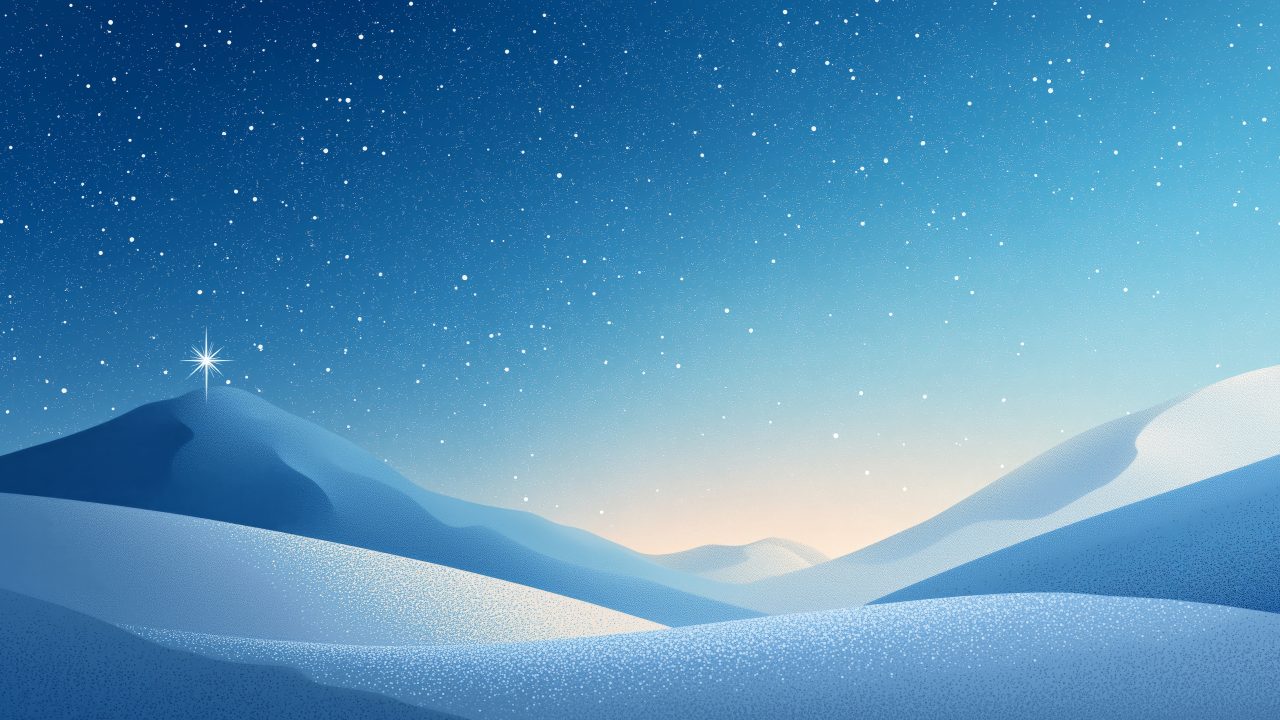 cozy evenings wallpaper, twinkling lights, celestial beauty, background for desktop wallpaper (horizontal)