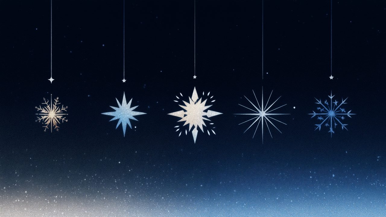 snowflake images wallpaper, christmas themes, winter themes, background for desktop wallpaper (horizontal)