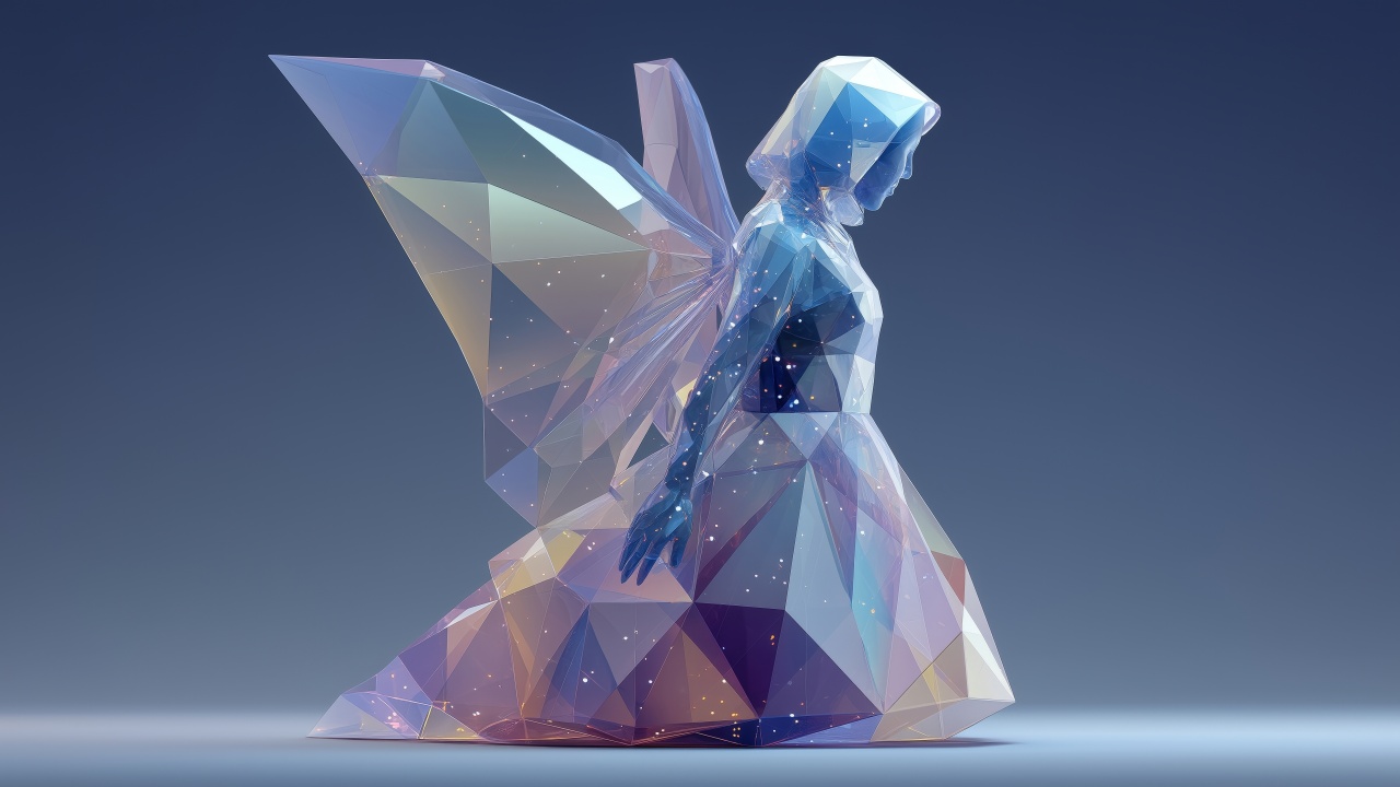 snow princess wallpaper, chill aesthetic, magical winter, background for desktop wallpaper (horizontal)