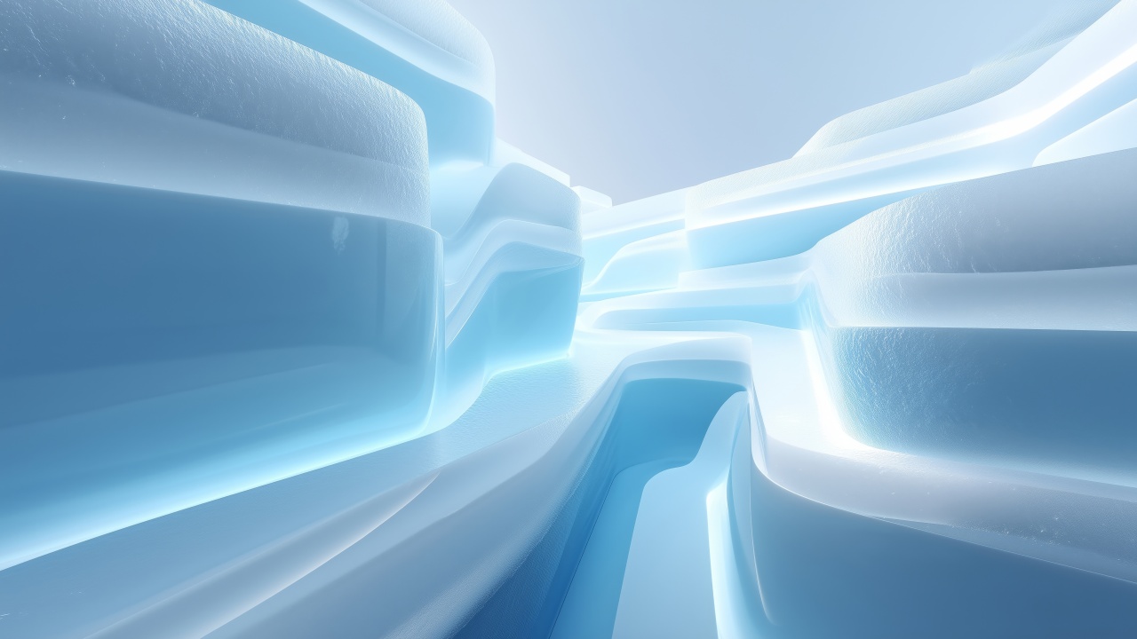 crystalline patterns wallpaper, blue hues, crystal frost, background for desktop wallpaper (horizontal)