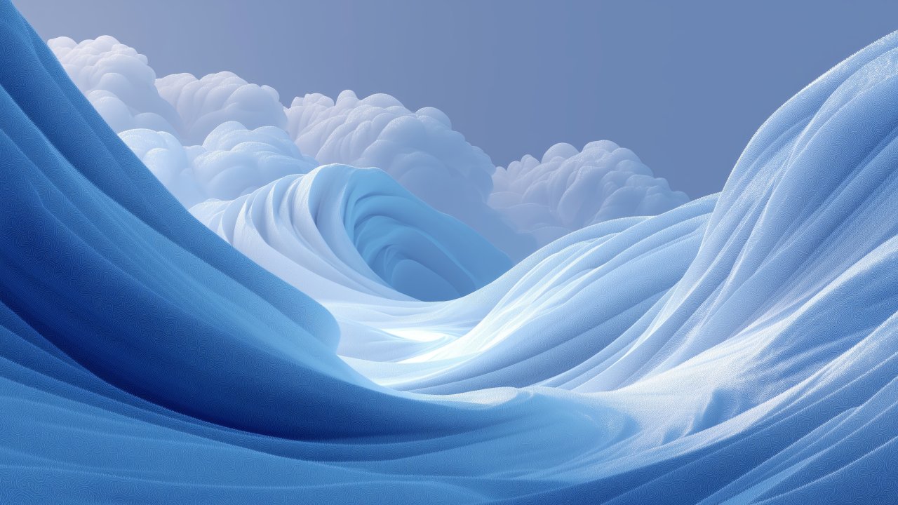 crystalline frost wallpaper, icy blue, crystalline structure, background for desktop wallpaper (horizontal)