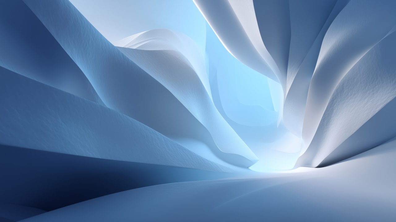 icy geometry wallpaper, minimal ice, frost patterns, background for desktop wallpaper (horizontal)