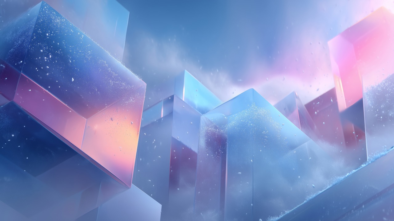 crystalline abstract wallpaper, faceted, visual spectrum, background for desktop wallpaper (horizontal)