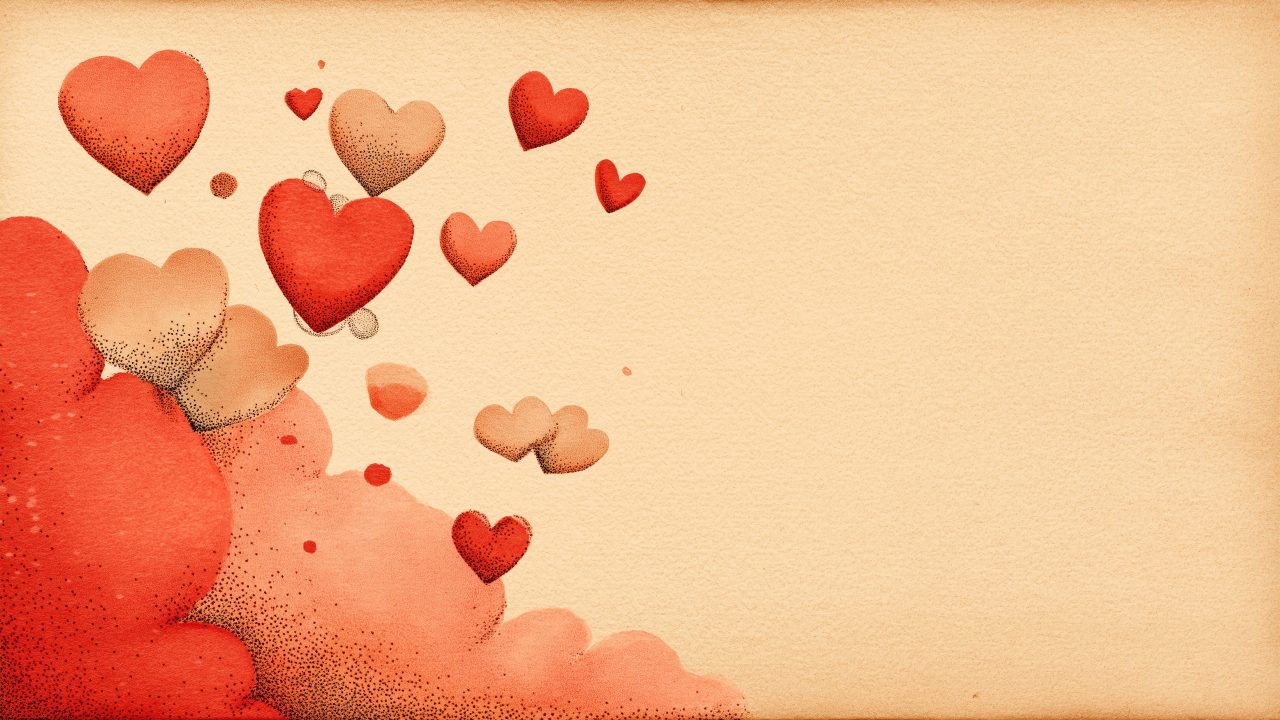 valentine wallpaper, sweet sentiments, romantic aesthetic, background for desktop wallpaper (horizontal)