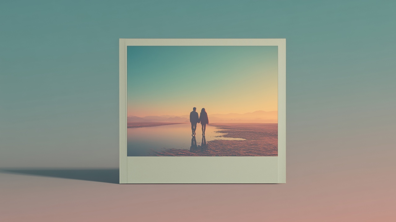 love story wallpaper, intimate portraits, cute couple, background for desktop wallpaper (horizontal)