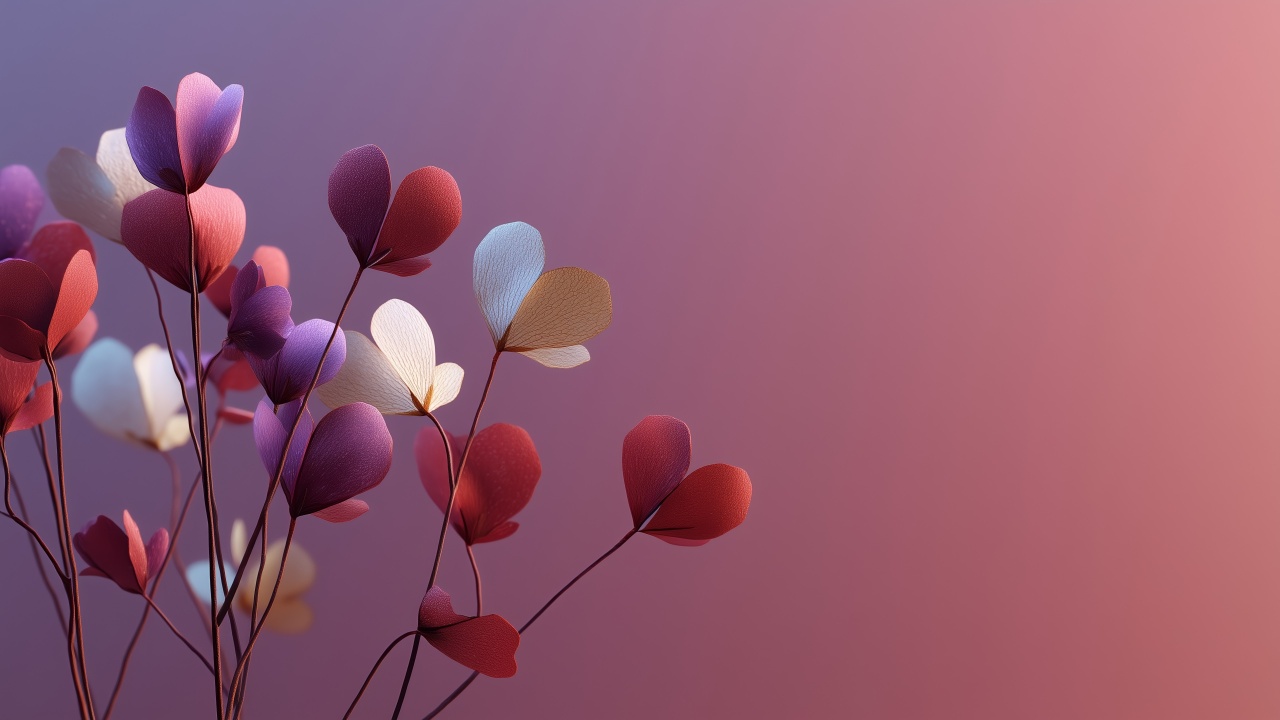 valentine flowers wallpaper, celebration ideas, heartfelt gifts, background for desktop wallpaper (horizontal)