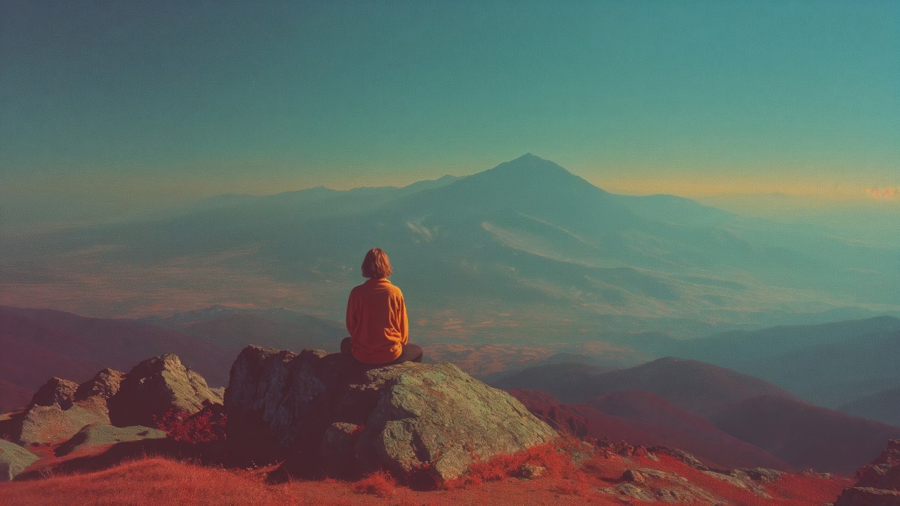 meditation wallpaper, serenity, calm scenery, background for desktop wallpaper (horizontal)