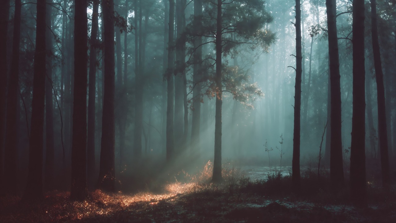 green foliage wallpaper, wild forest, mossy, background for desktop wallpaper (horizontal)