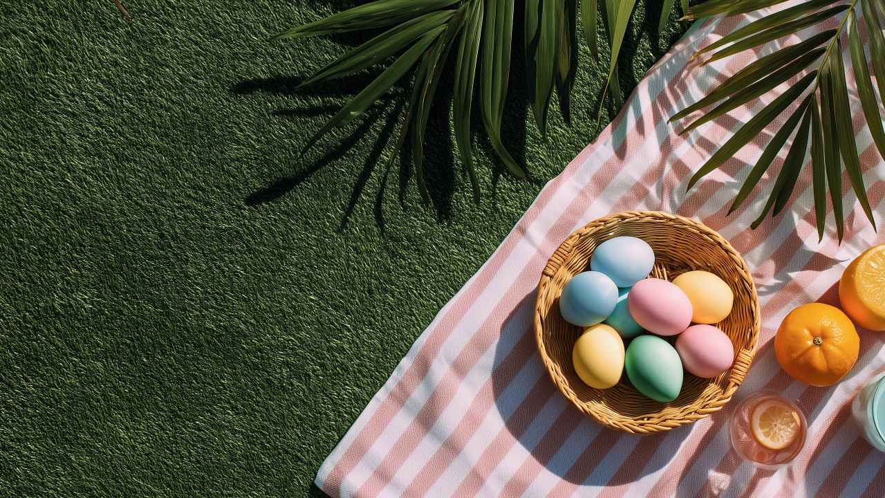 nature setting wallpaper, seasonal crafts, easter, background for desktop wallpaper (horizontal)