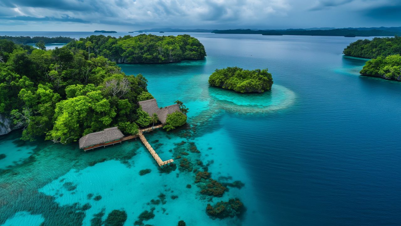 Palau Diving Center wallpaper, tourism, underwater adventure, background for desktop wallpaper (horizontal)