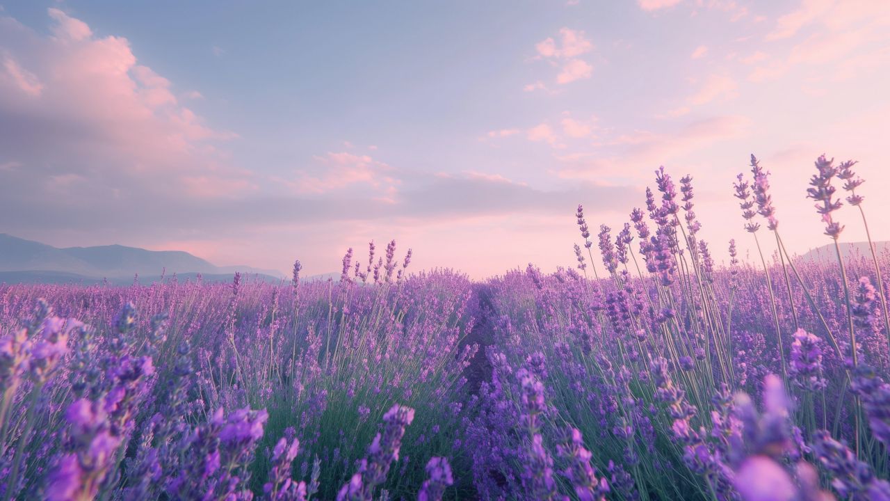 lavender wallpaper, colorful flowers, stunning nature wallpaper, background for desktop wallpaper (horizontal)