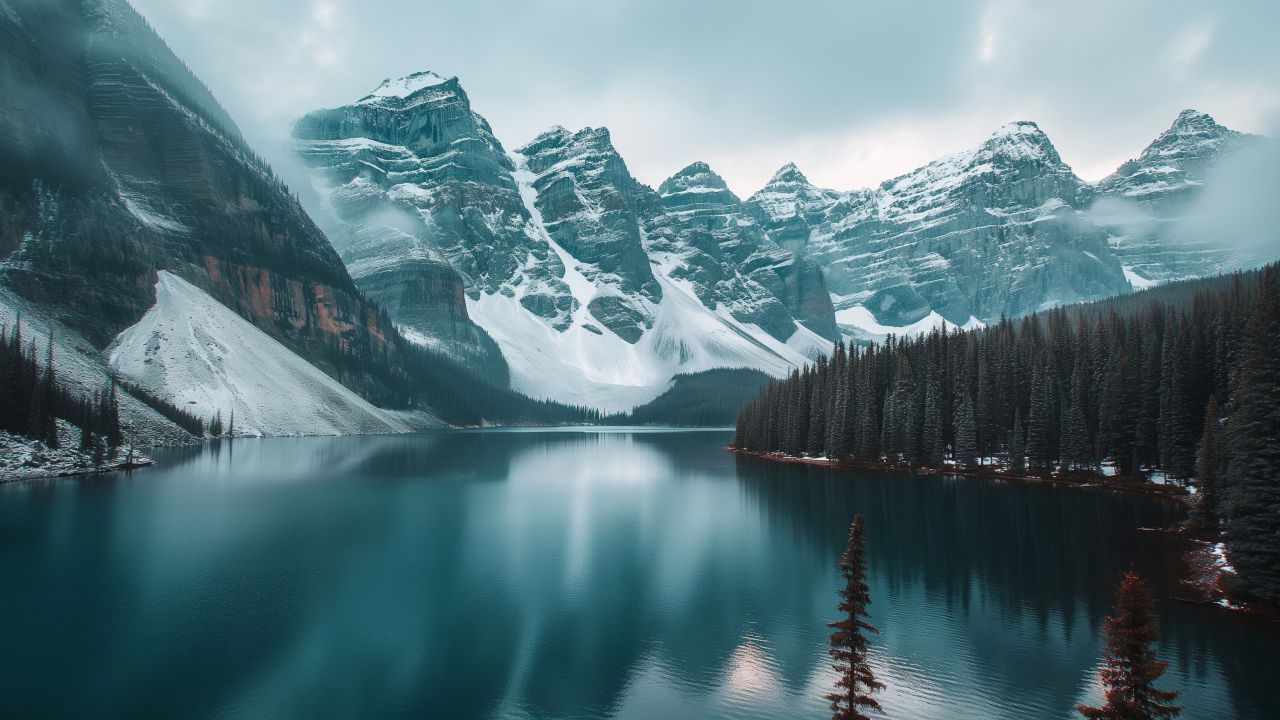 Moraine Lake wallpaper, Canada, nature, background for desktop wallpaper (horizontal)