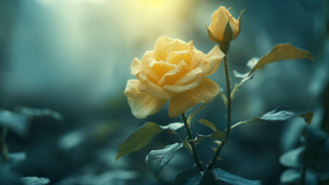 Rose wallpaper, flowers, high resolution, background for desktop wallpaper (horizontal)