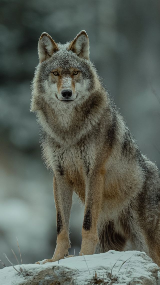 wolf wallpaper, wilderness, carnivore, background for mobile wallpaper (vertical)
