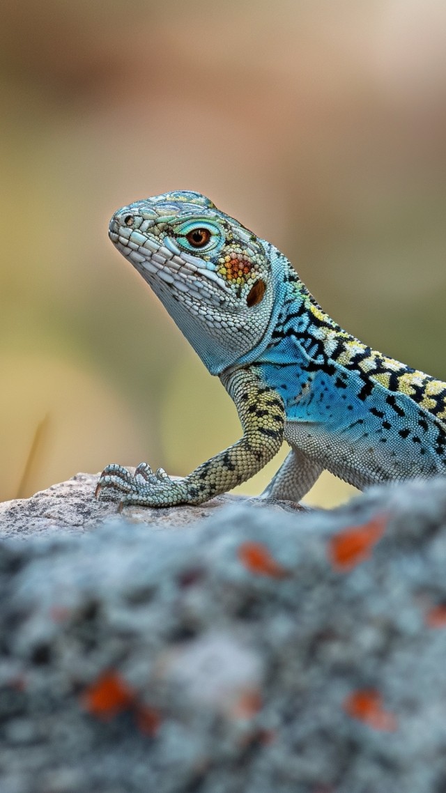 Crotaphytus collaris wallpaper, nature, vibrant colors, background for mobile wallpaper (vertical)