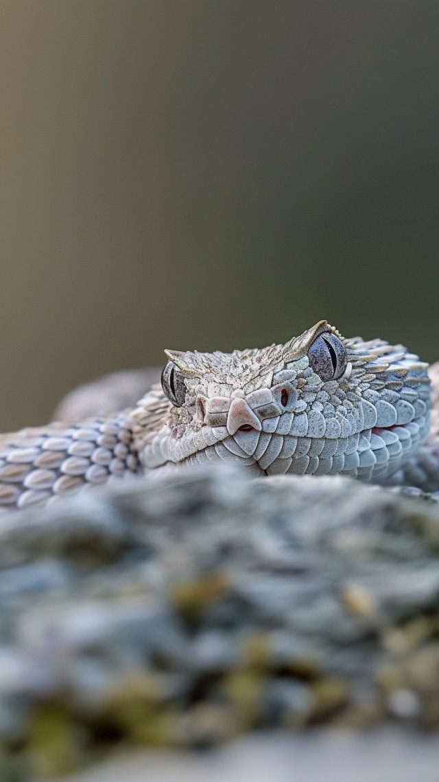 Horned viper wallpaper, snake, Albania, background for mobile wallpaper (vertical)