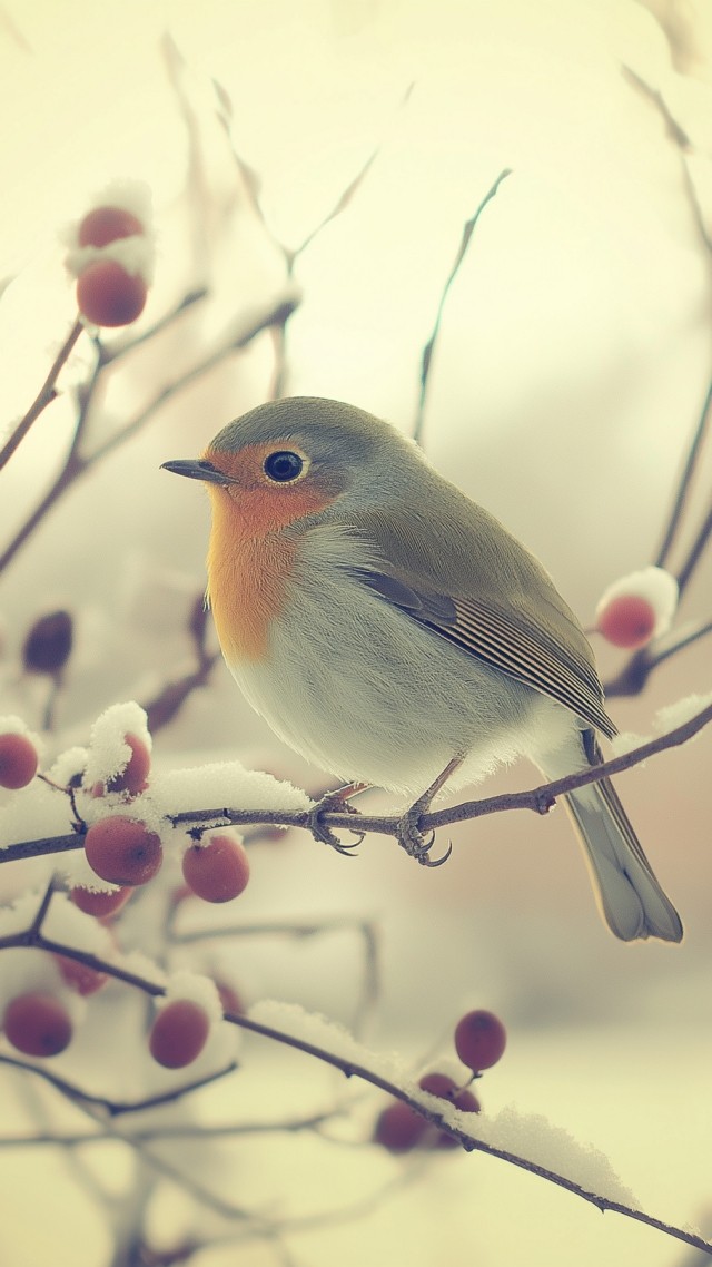 bird wallpaper, tranquil, peaceful, background for mobile wallpaper (vertical)