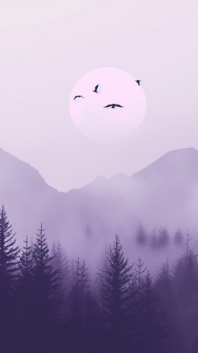 forest wallpaper, mountains, nature, background for mobile wallpaper (vertical)