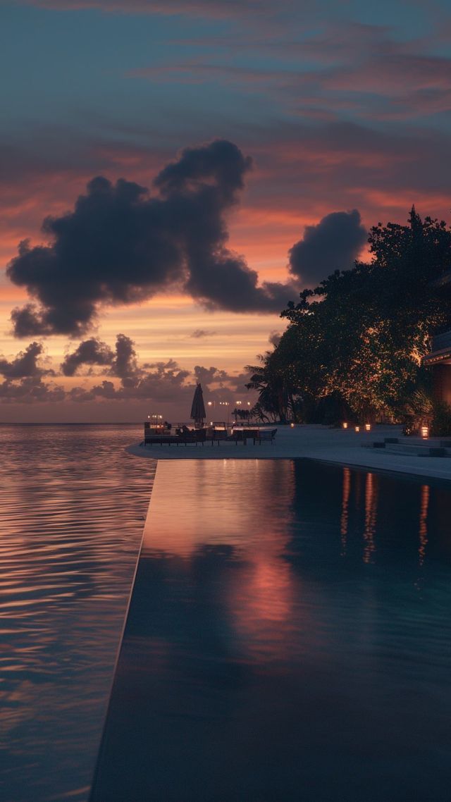 Maldives wallpaper, tropical paradise, crystal-clear water, background for mobile wallpaper (vertical)