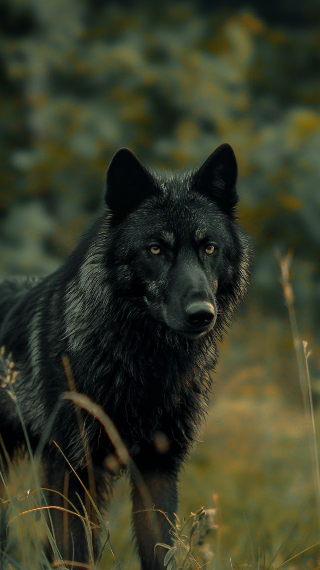 wolf wallpaper, dark wolf, wild animal, background for mobile wallpaper (vertical)