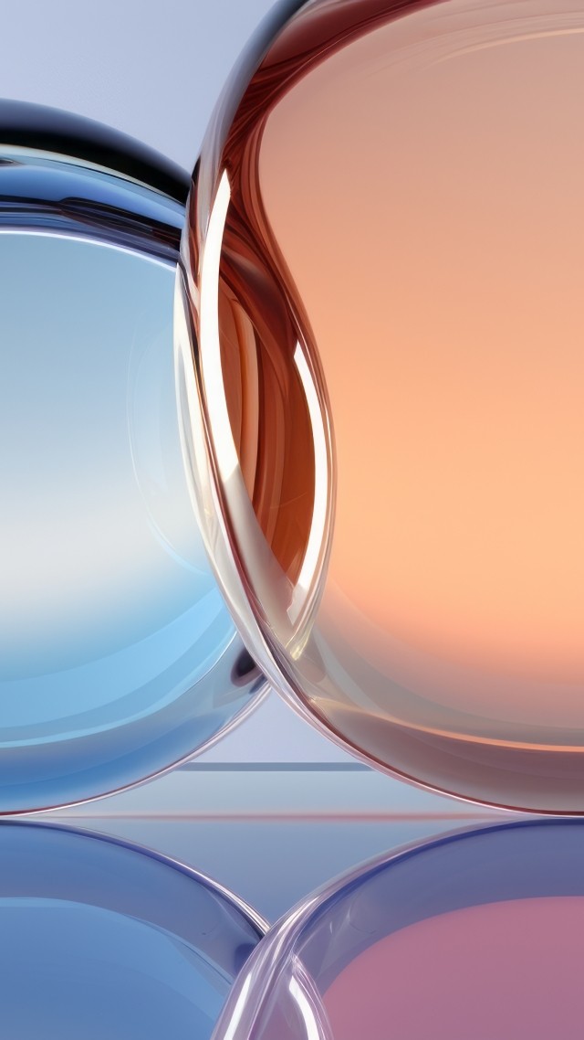 iPhone 15 wallpaper, digital art, glass, background for mobile wallpaper (vertical)