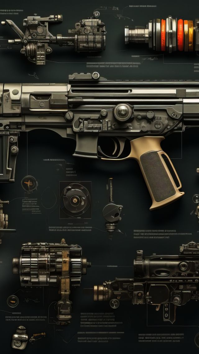 rifles wallpaper, weapon display, long guns, background for mobile wallpaper (vertical)