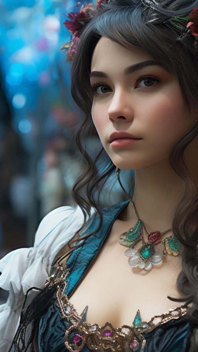 anime girl wallpaper, 5k resolution, stylish outfit, background for mobile wallpaper (vertical)